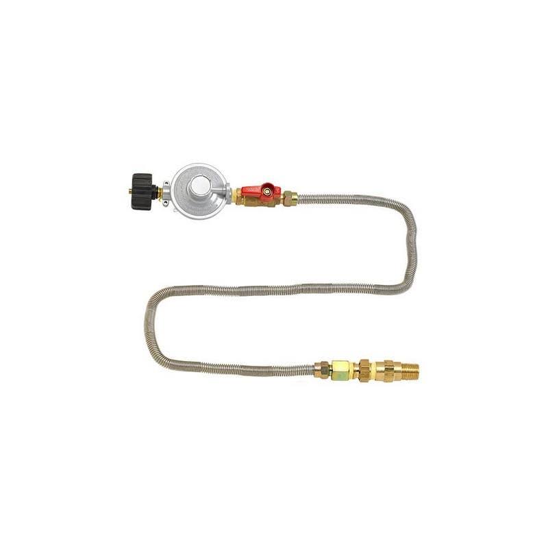 Round Stainless Steel Drop-In Pan with Match Light Kit Propane Fire Pit Ring Y803