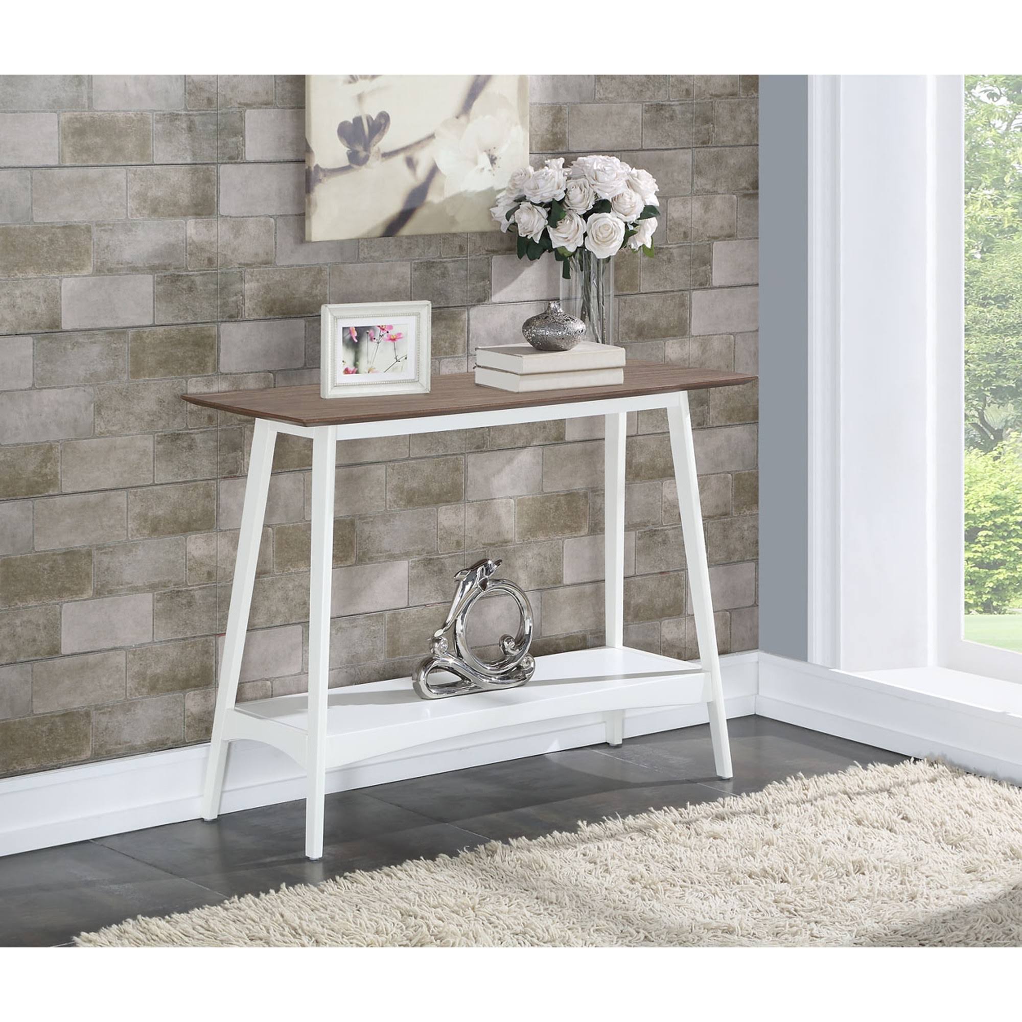 Console Table Driftwood White Y595677