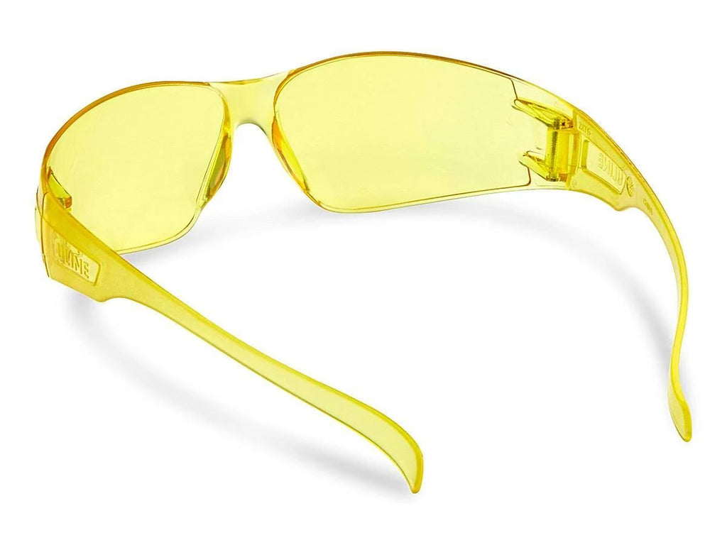 Amber Wraparound Safety Glasses, Qty of 12 G682070