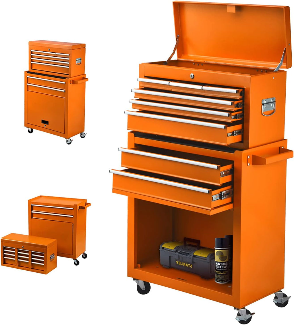 8-Drawer Rolling Tool Chest with Locks (Red) G852