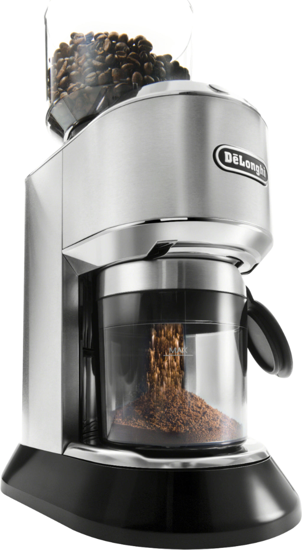 Silver Conical Burr Grinder with Porta Filter Attachment J231