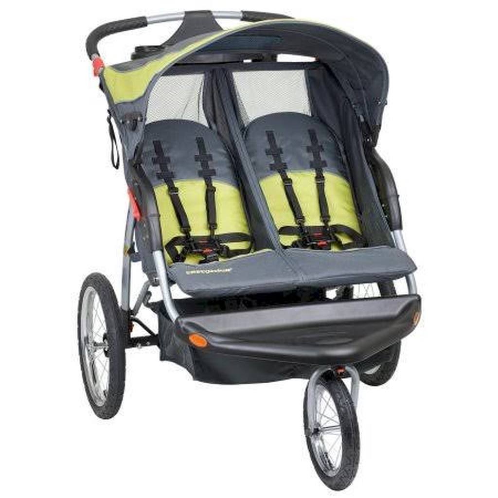 Carbon Green Double Jogging Stroller J786