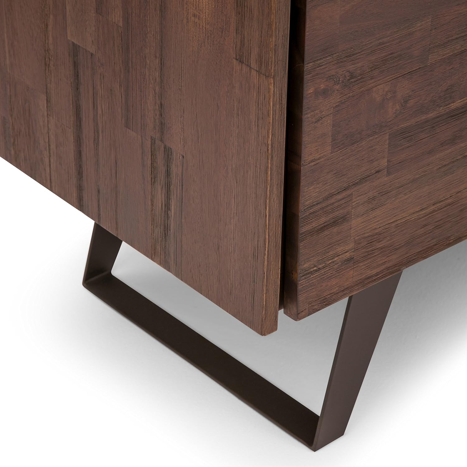 Solid Wood Storage Cabinet with 2 Doors and 4 Adjustable Shelves E9761