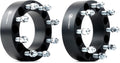Black Forged 8x6.5 to 8x170 Wheel Adapters 2 Inch with 9/16" Studs Pack of 2 M180