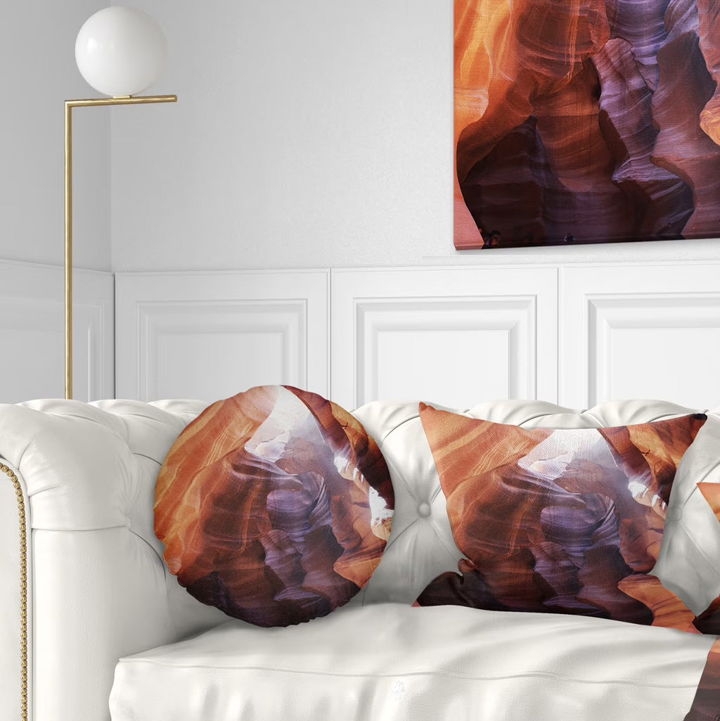 Purple Throw Pillow W5375