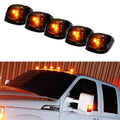 5PCS Black Smoked LED Cab Roof Marker Running Lamps With Amber LED Lights M620670