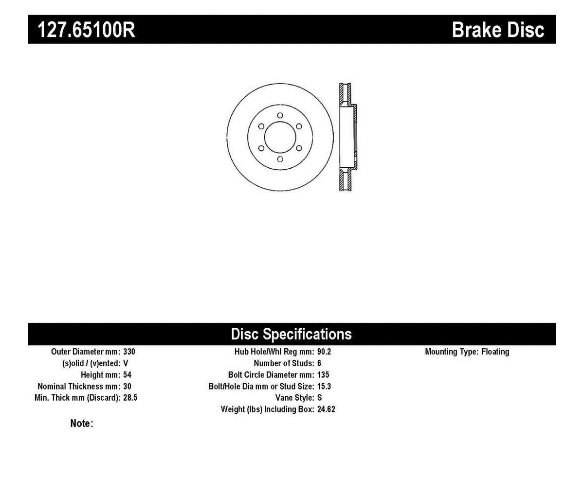 Sport Drilled/Slotted Brake Rotor K251