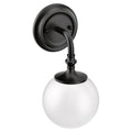 Matte Black Bath Sconce Light K476