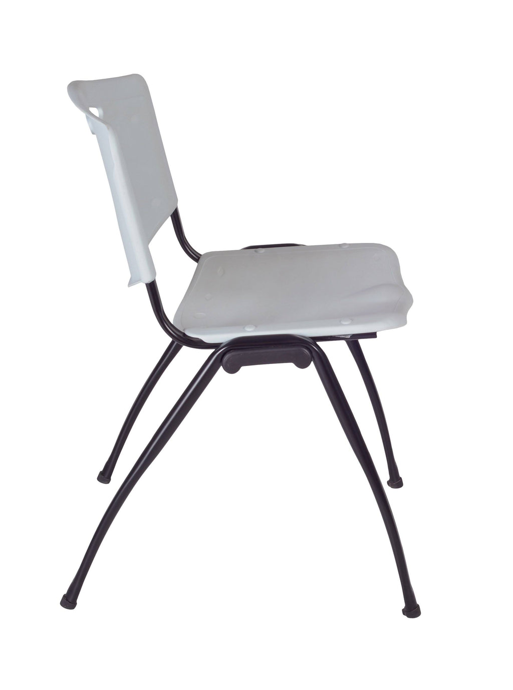 Mahogany Training Table & 2 Grey Stack Chairs D5939