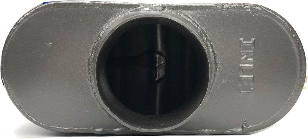 Pair of Single Chamber Performance Race Muffler 3" Center Universal Steel Muffler Pack of 2 Z817