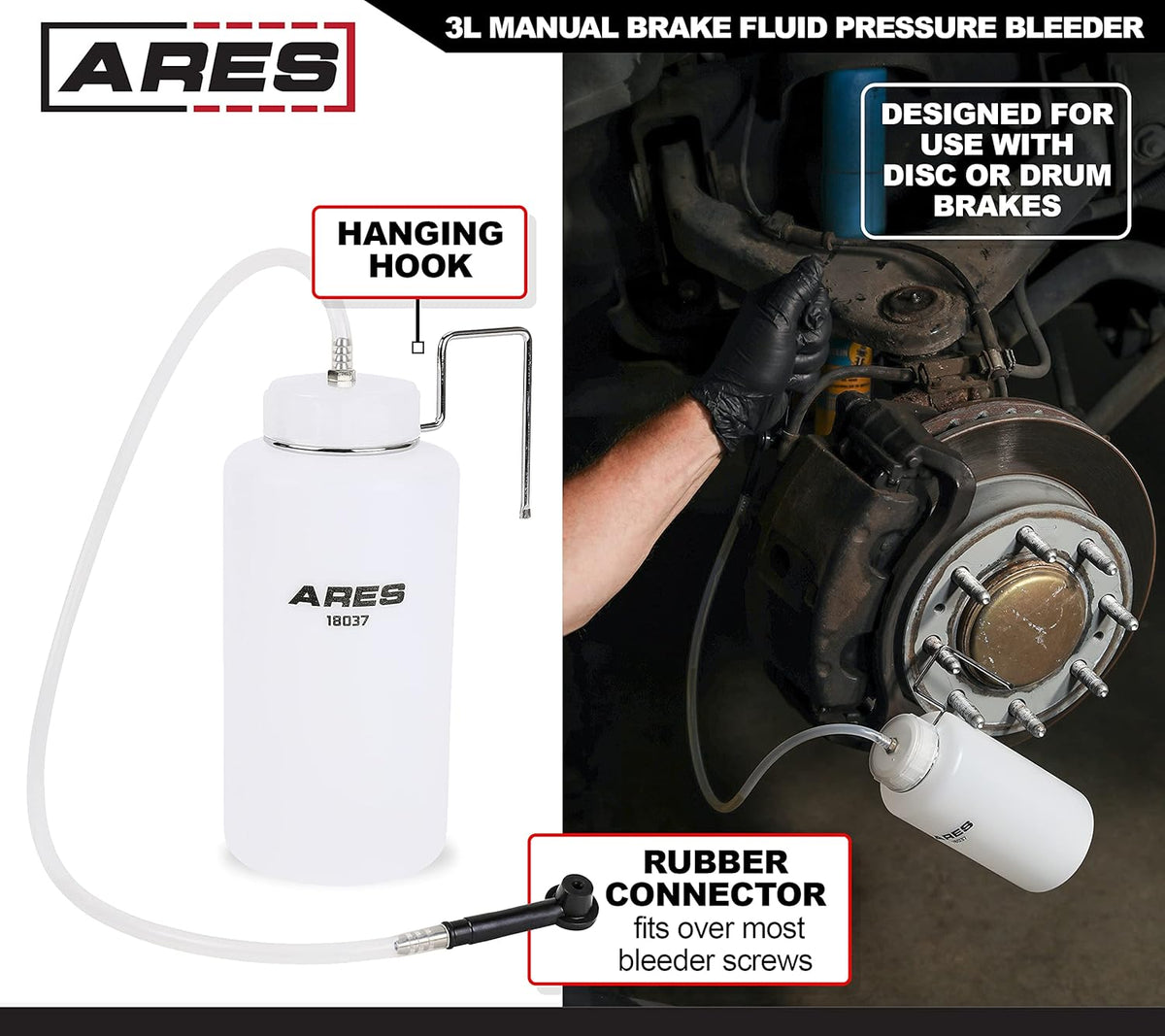 Manual Brake Fluid Pressure Bleeder Set Q7331