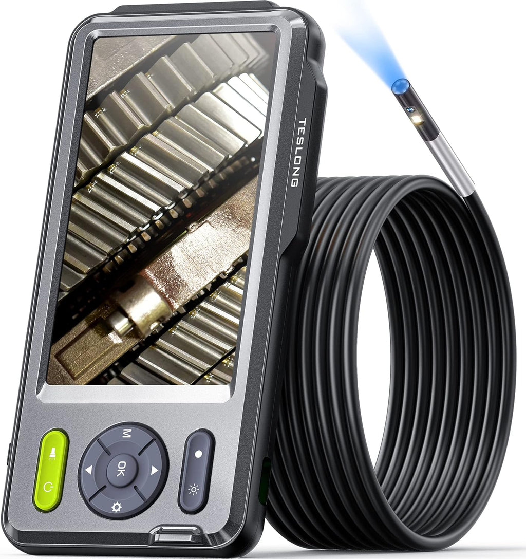 Dual Lens Borescope with LED Light, 5 IPS Screen, 5mm, 16.4 Flexible Cable I87712