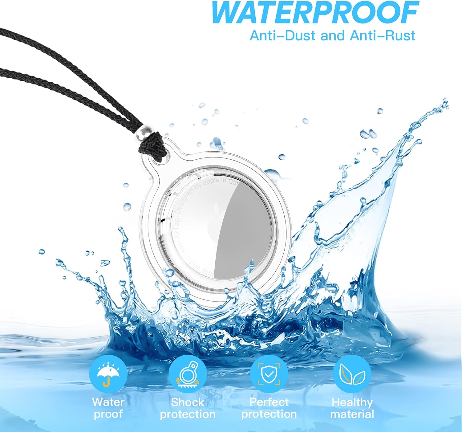 Adjustable Waterproof AirTag Holder I49641
