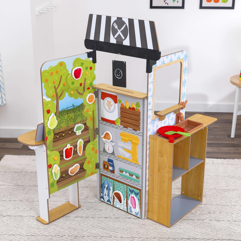 18 Accessories Wooden Restaurant Pop-Up B255