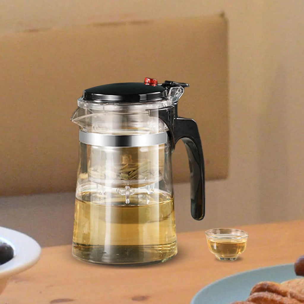 Glass Teapot Kettle Coffee Pot with Tea Filter 900ML M90857