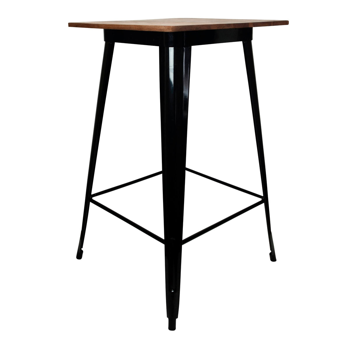 Sheesham and Metal Pub Height Table D967