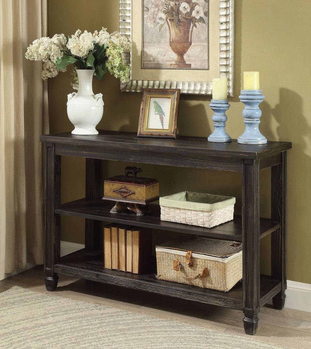 Antique Black Sofa Table J76602