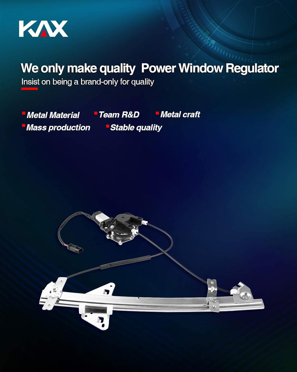 Power Window Regulator and Motor Assembly Front Left Driver Side Pack of 2 D516390