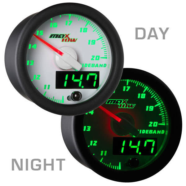 White & Green MaxTow Wideband Air/Fuel Ratio Gauge Y170839