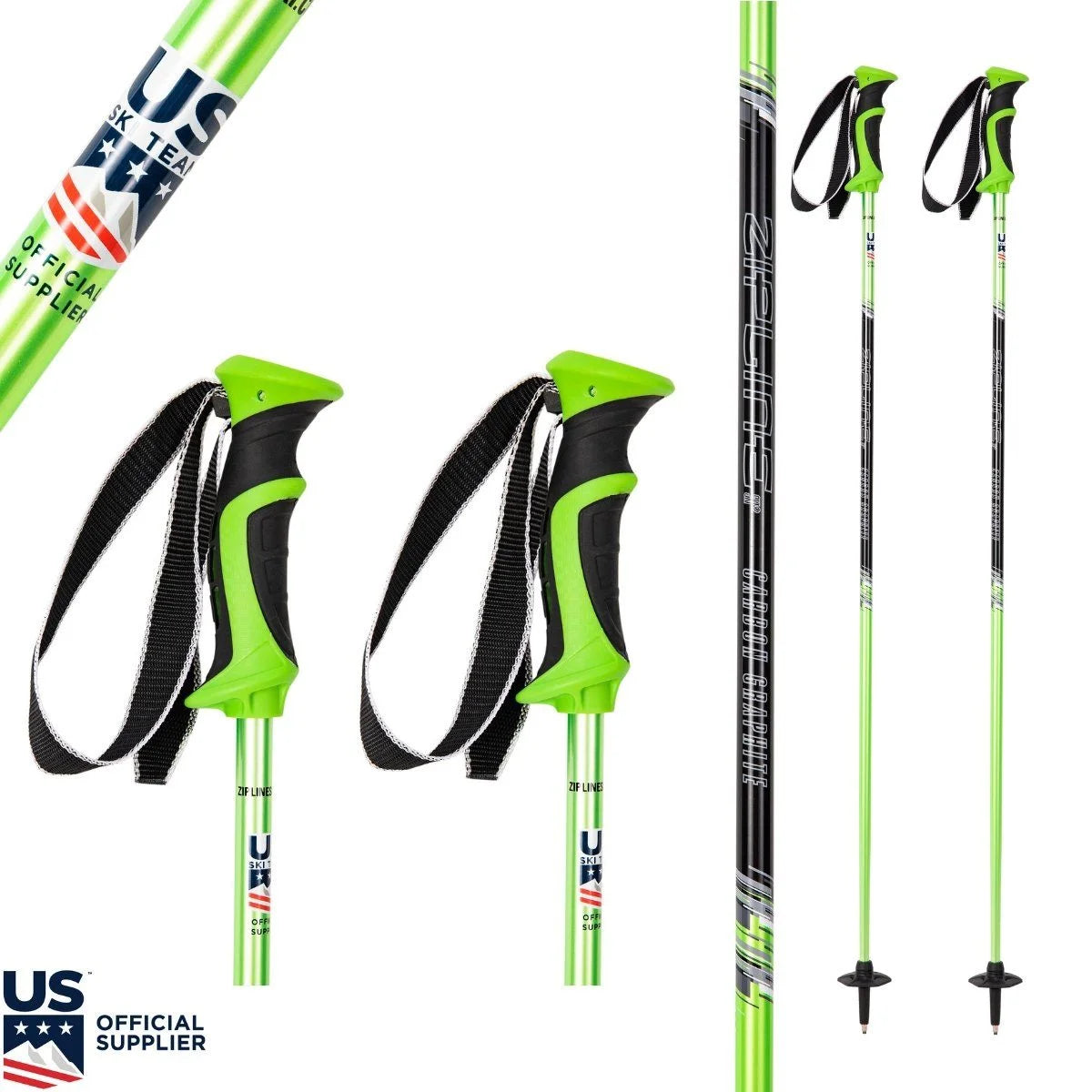 14.0 Graphite Composite Ski Poles A7489