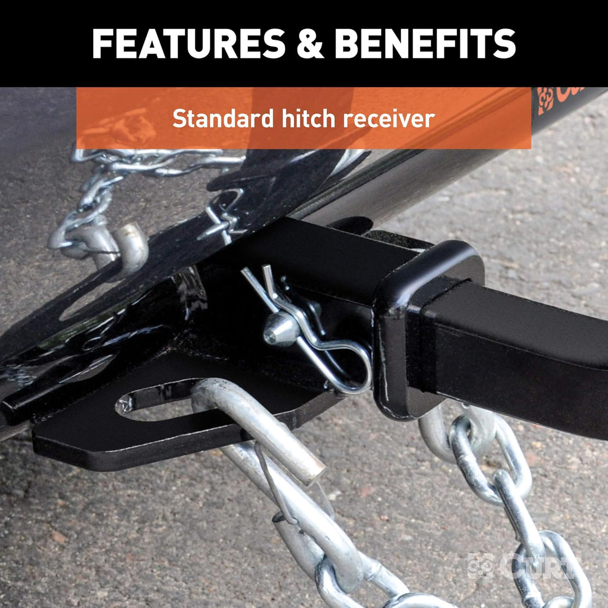 Class 2 Trailer Hitch with Ball Mount, 1-1/4-Inch Receiver U969