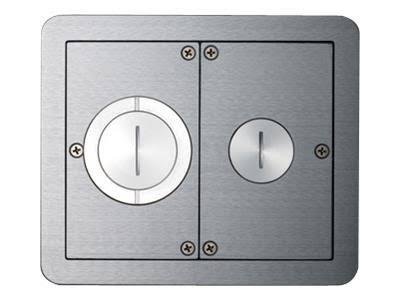 Aluminum FloorPort Flanged Furniture Feed T91765