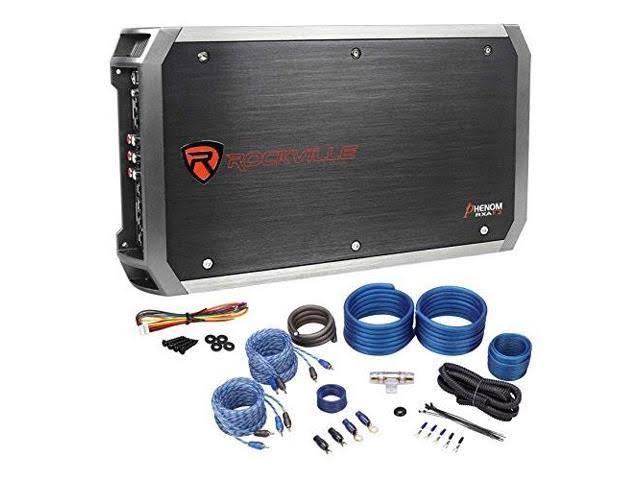 2400 Watt Peak 4 Channel Car Stereo Amplifier with Amp Kit S133
