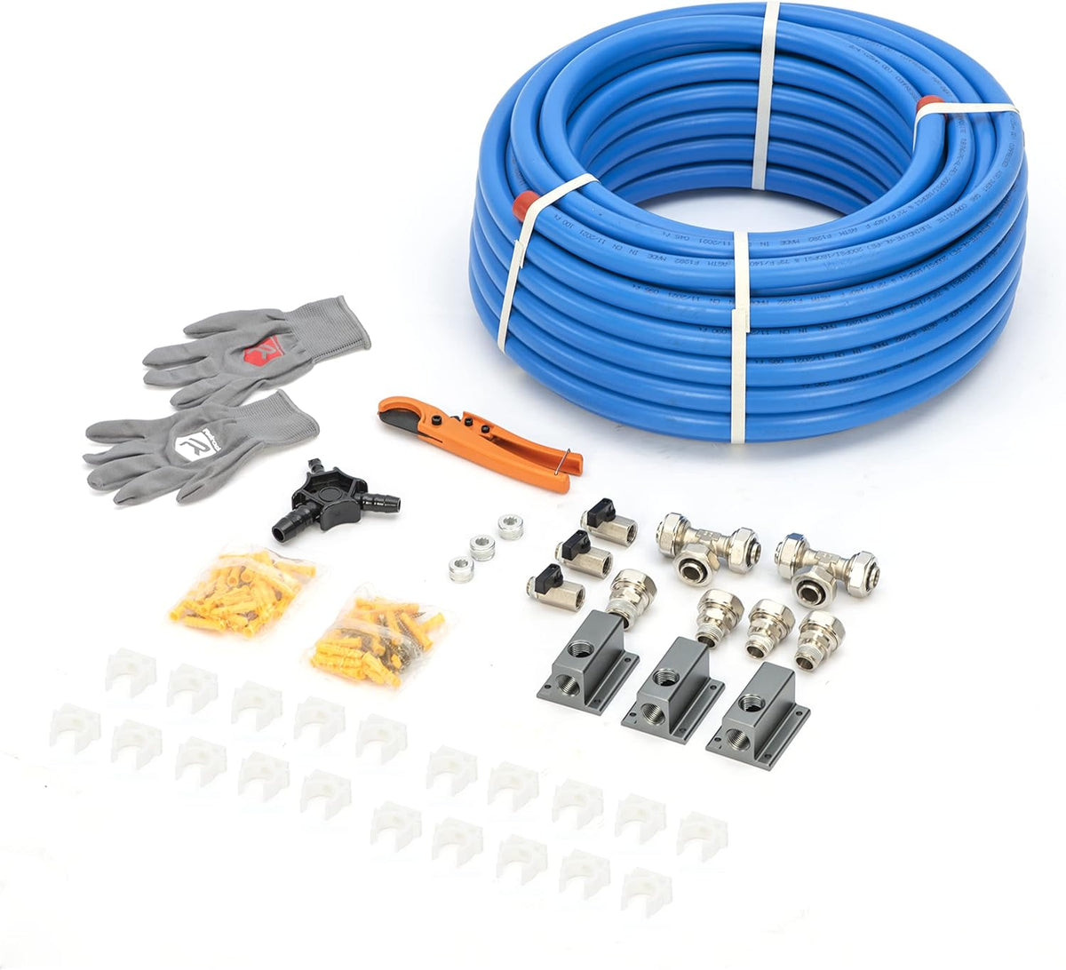 3/4" x 100ft HDPE Aluminum Compressed Air Piping System J54862