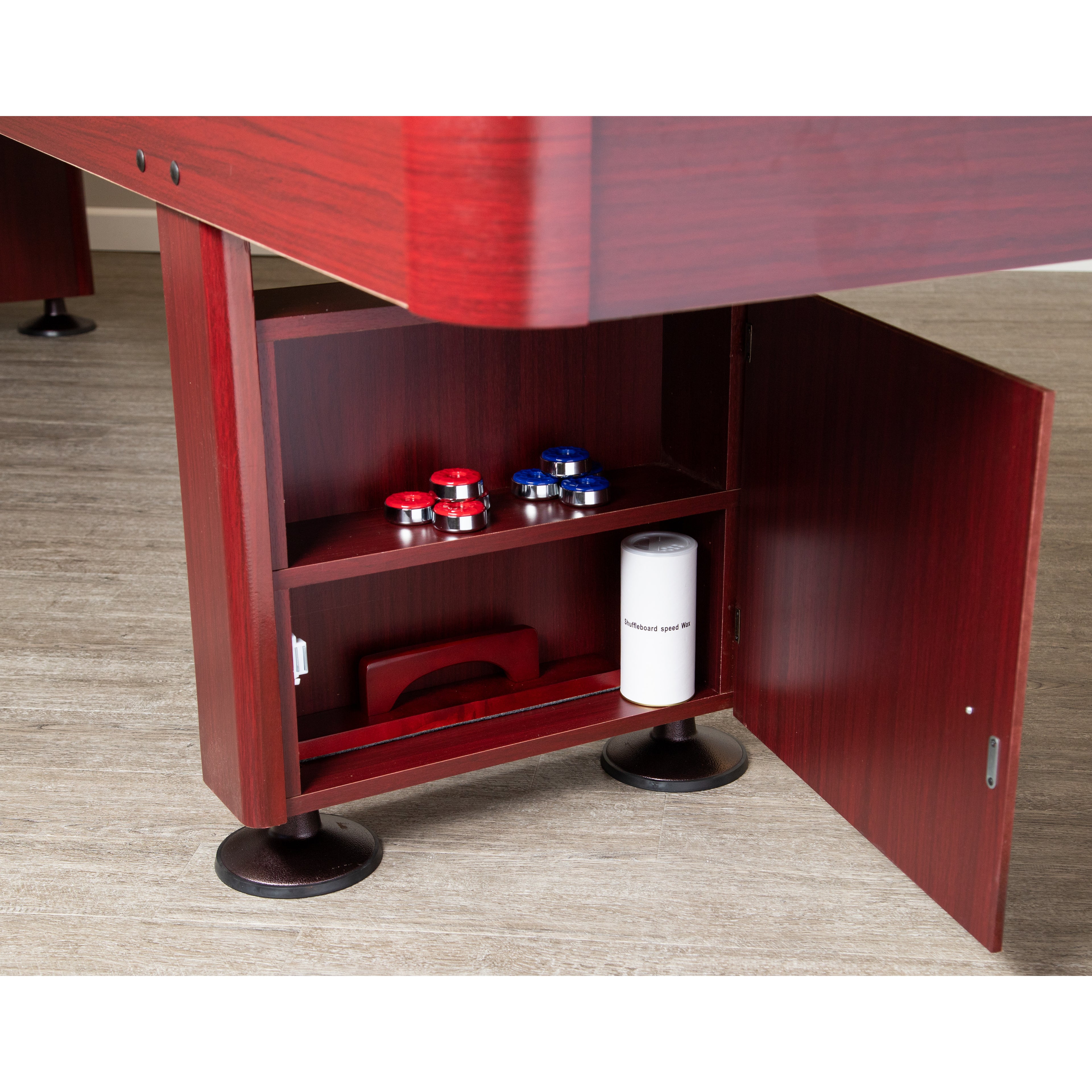 9-ft Shuffleboard Table with Dark Cherry Finish W1323
