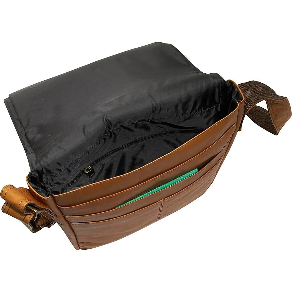 Tan Small Vertical Messenger Bag M895878