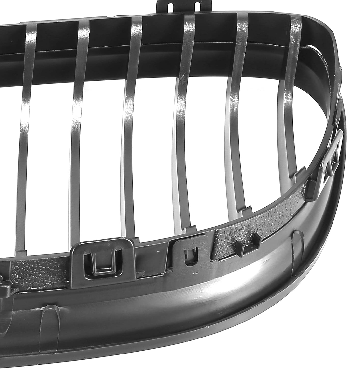 Pair Car Front Grille Black ABS Plastic Hood Kidney Grille Pack of 2 Z841