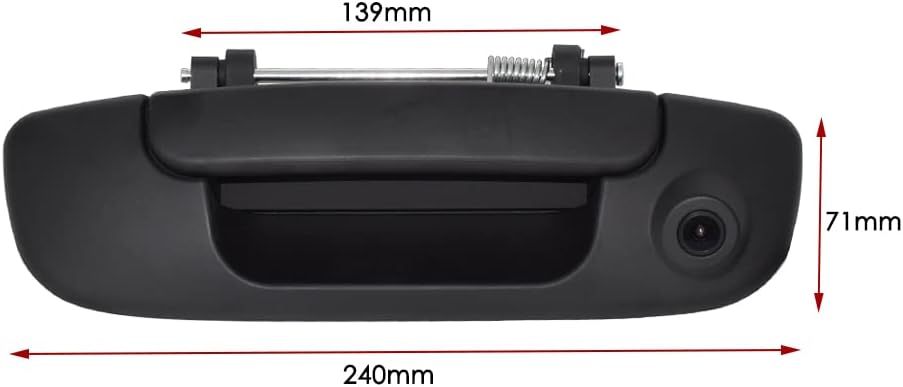 Black Tailgate Handle with Backup Camera Y91844