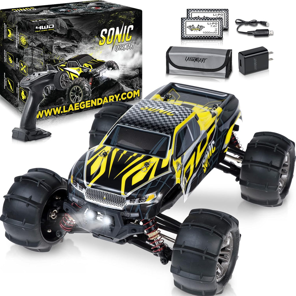 Black Yellow 1:16 Scale Brushless RC Car C575