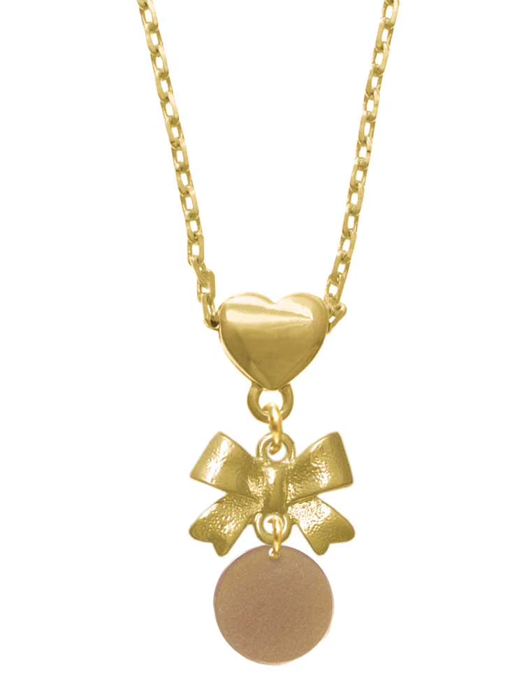 Goldtone Heart Necklace J823404