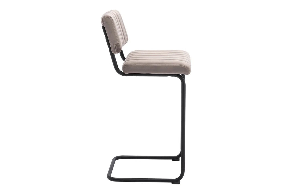 Platinum Velvet Bar/Counter Stool, Set of 2, 30 in. Y9749
