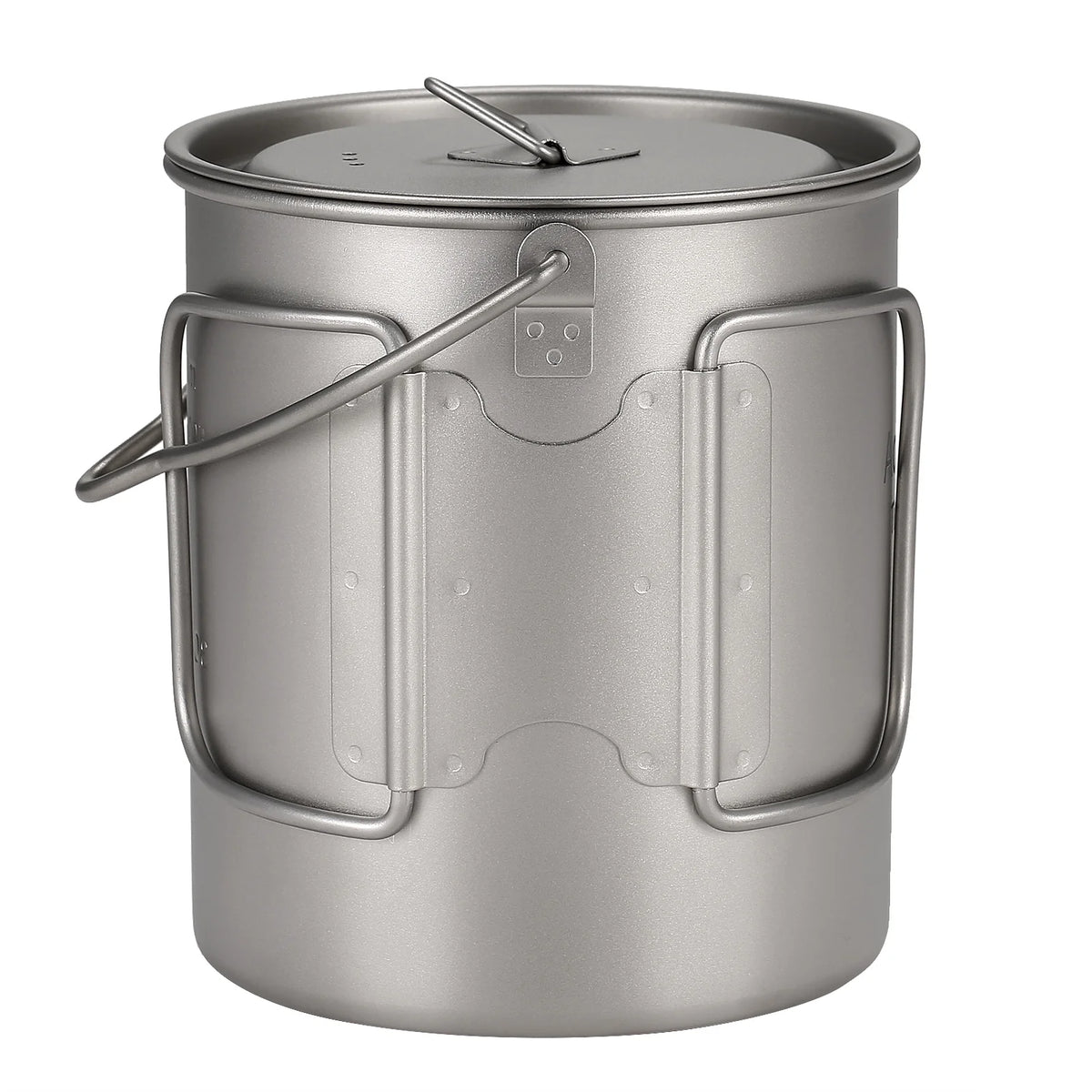 Ultralight 750ml Titanium Pot with Lid and Foldable Handle N45602