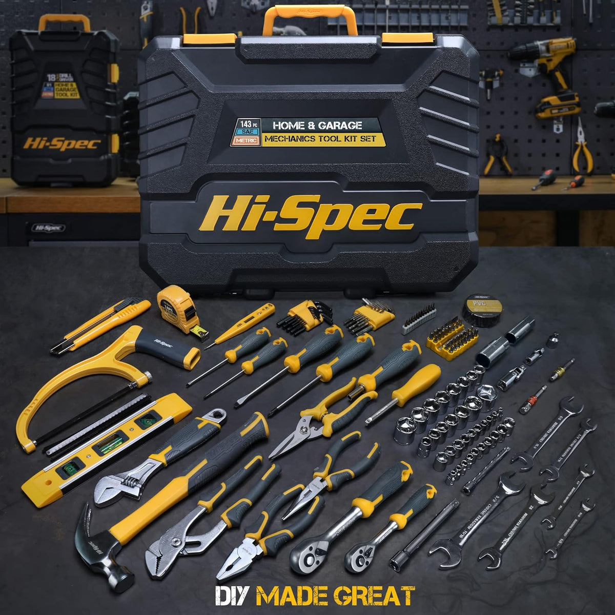 143 Piece Home & Garage Tool Kit Set E186184