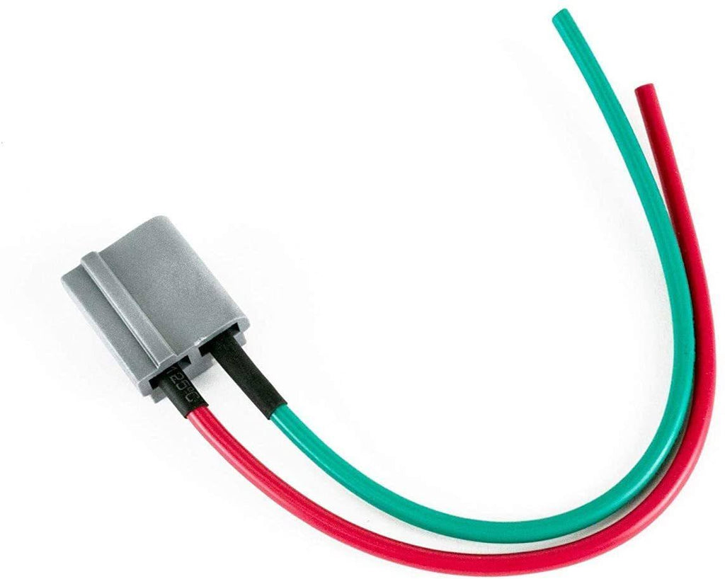HEI Distributor 65K Coil Complete with 8mm Red Silicone Spark Plug Wires and Battery-Pigtail Harness Kit X245782