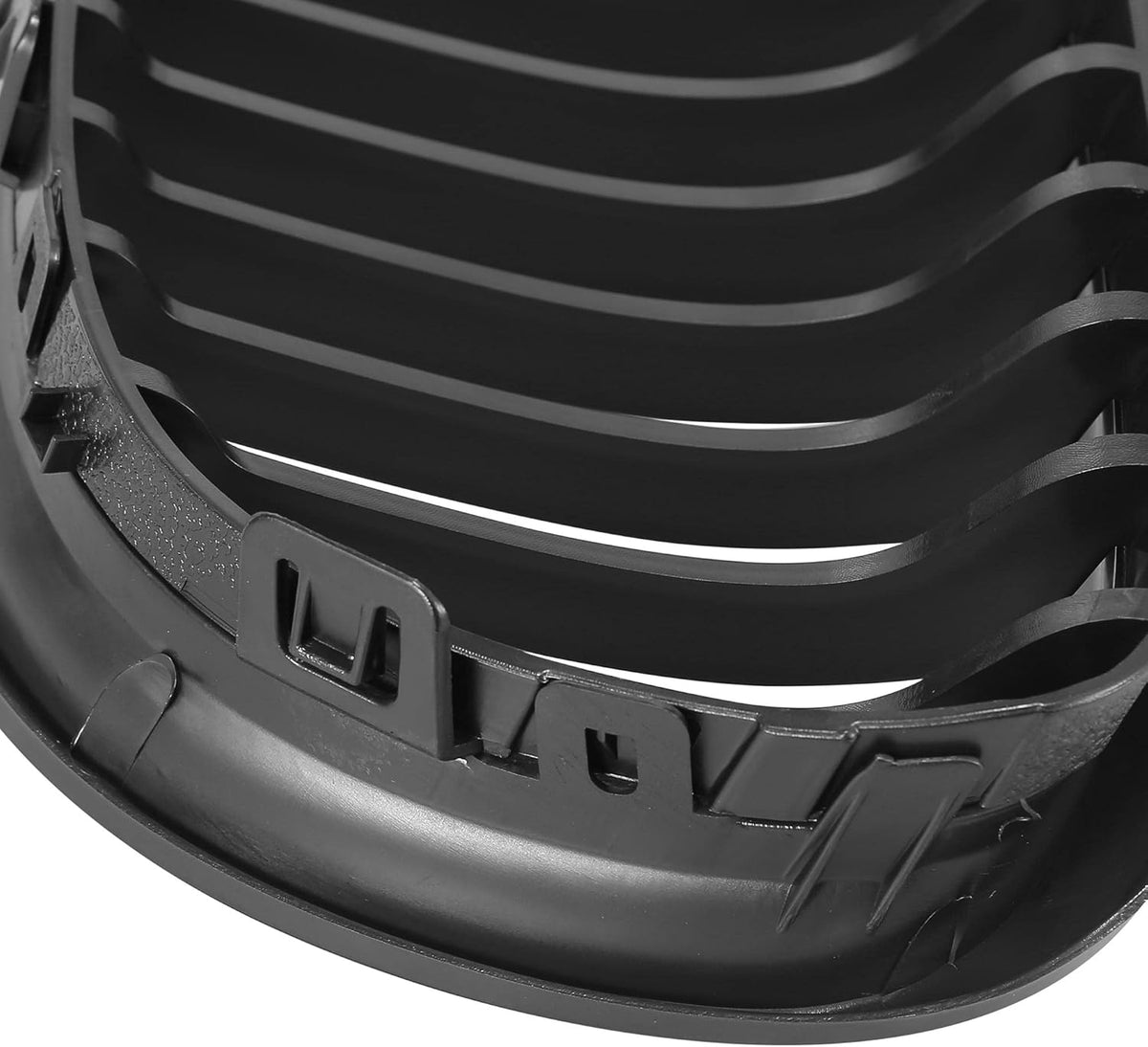 Pair Car Front Grille Black ABS Plastic Hood Kidney Grille Pack of 2 Z841