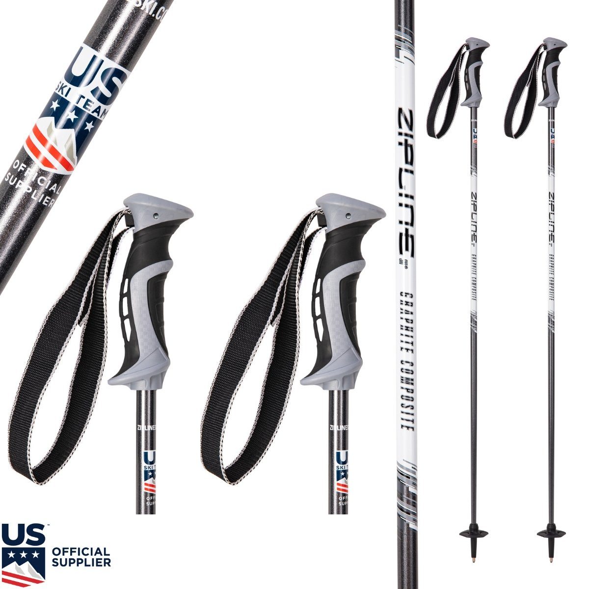 14.0 Graphite Composite Ski Poles A7489