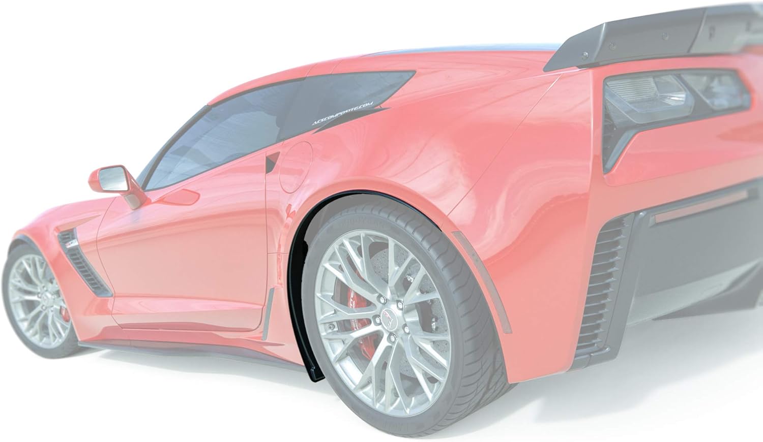 Painted Carbon Flash Black Rear Quarter Extensions F58909