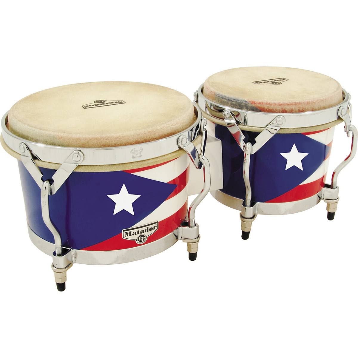 Puerto Rican Flag Bongos B414