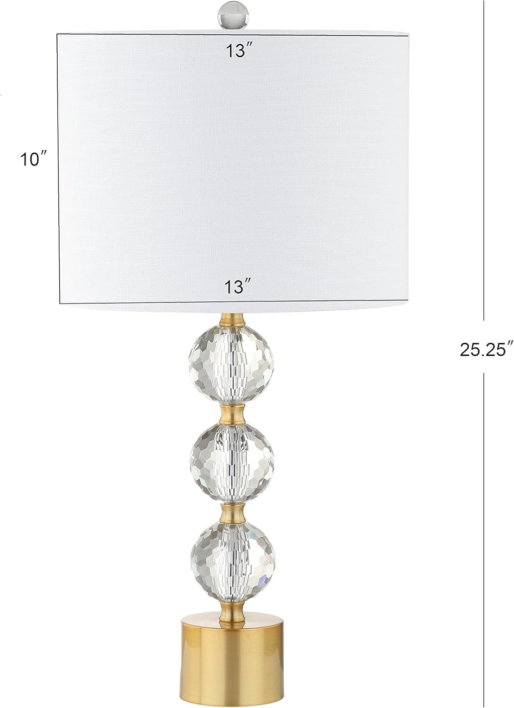 Crystal LED Table Lamp with LED Bulbs Included D442933