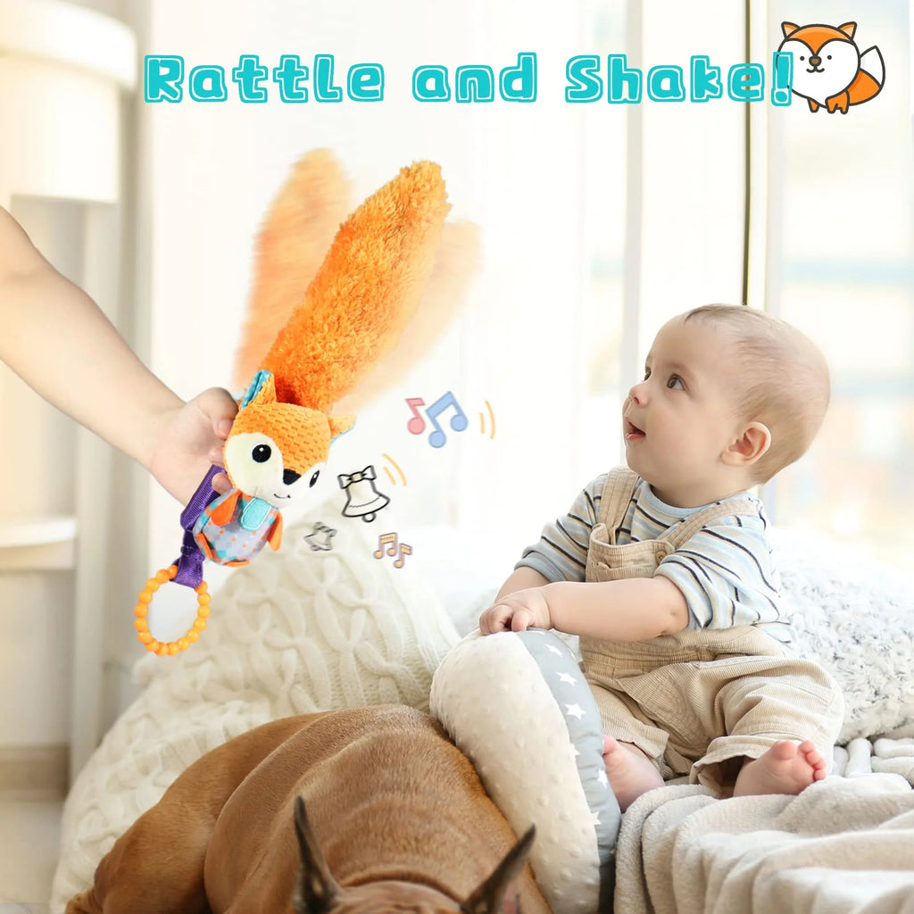 Multicolor Baby Rattles & Plush Rings Teether Toy Z3684