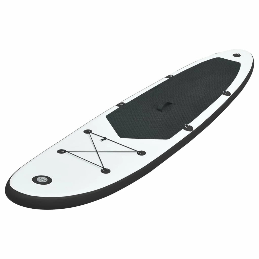 Inflatable Paddleboard Set Black and White U263691