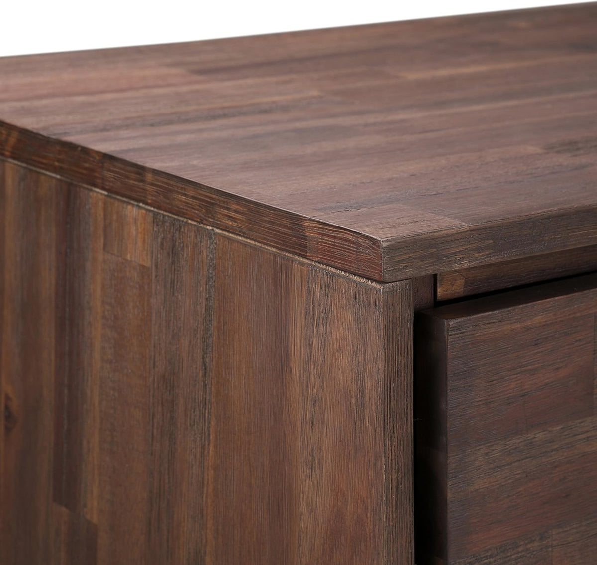 Solid Wood Storage Cabinet with 2 Doors and 4 Adjustable Shelves E9761