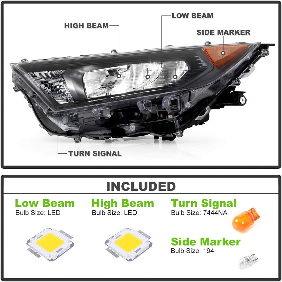 LED Headlight Headlamp Assembly Driver Side C807