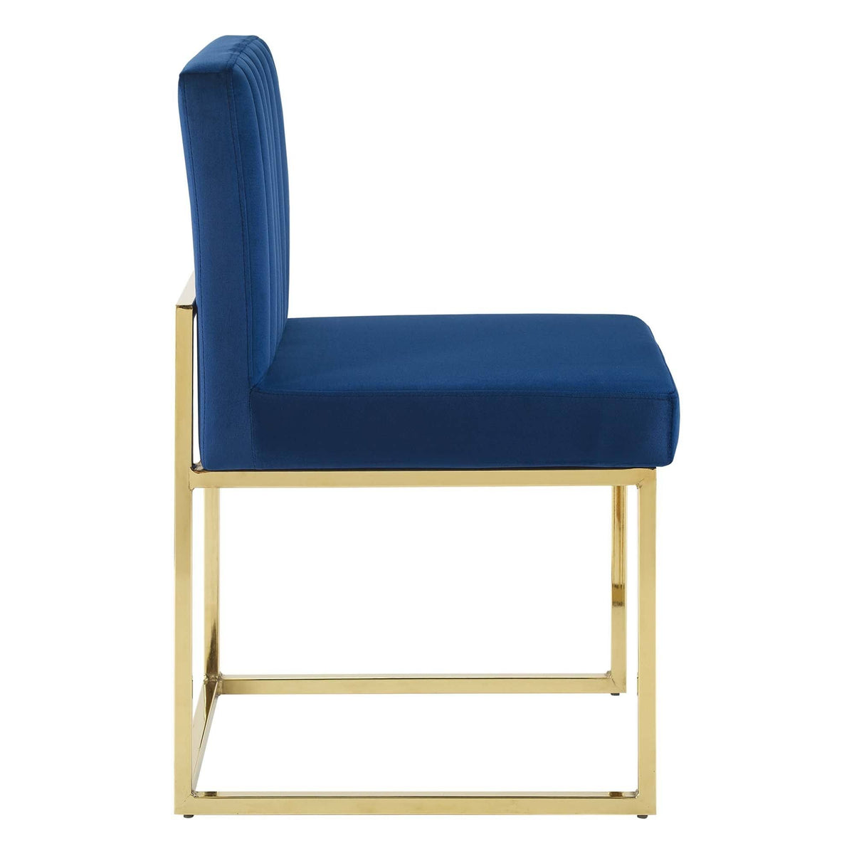 Charcoal Performance Velvet Dining Chair Set of 2 I65953