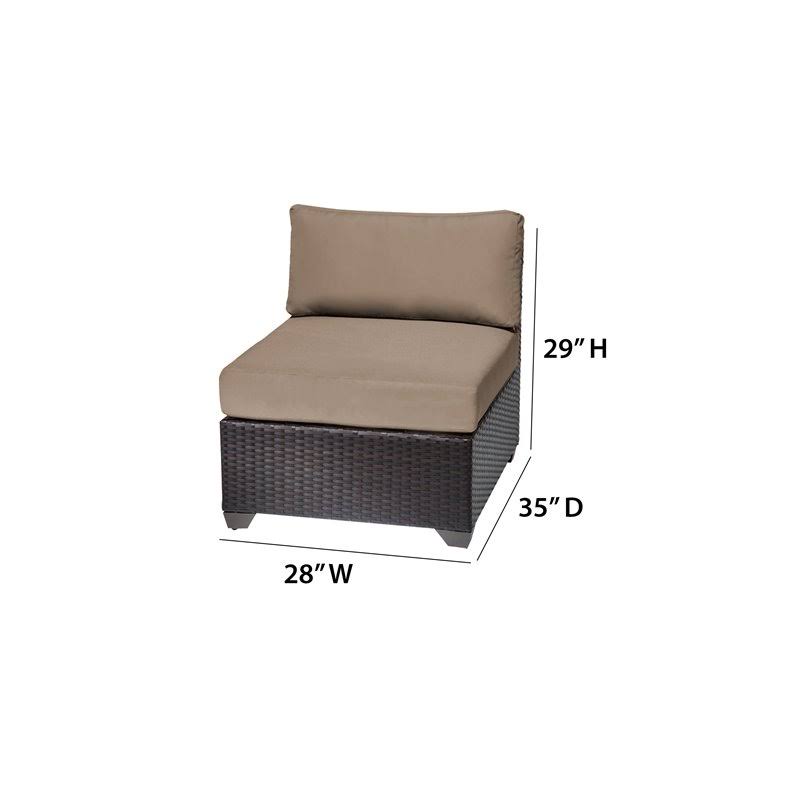 Tangerine Armless Sofa N85051