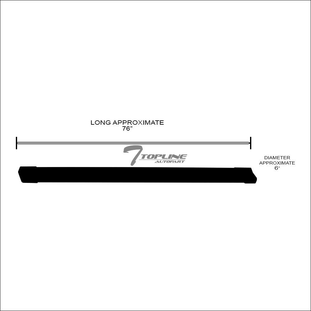 Matte Black Aluminum Side Step Rail Running Boards R1291